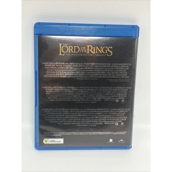 Warner Lord of the Rings Motion Picture Trilogy Blu-ray 6-Disc Set Canadian - Picture 2 of 6